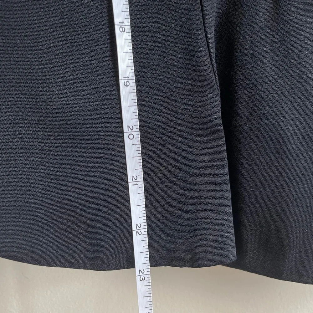 90'S  Classic elegant evening black top sheer with satin look detail blouse - Picture 8 of 10